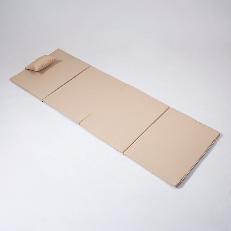 Sport si Outdoor - Camping - Saltele si accesorii pentru somn - Saltele camping - Saltea pliabila, Hanah Home, spuma, crem, 55x180x5 cm - Infinity.ro