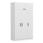 Casa si Gradina - Mobilier - Dulapuri si sifoniere - Sifoniere - Sifonier, Hanah Home, pal melaminat, alb, 135x52x235 cm - Infinity.ro