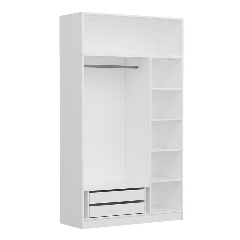 Casa si Gradina - Mobilier - Dulapuri si sifoniere - Sifoniere - Sifonier, Hanah Home, pal melaminat, alb, 135x52x235 cm - Infinity.ro