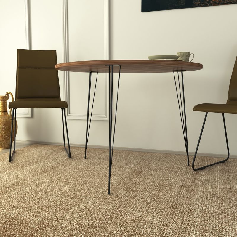 Casa si Gradina - Mobilier - Mese si birouri - Mese bucatarie si dining - Masa dining, Hanah Home, pal melaminat, nuc, 90x90x75 cm - Infinity.ro