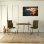 Casa si Gradina - Mobilier - Mese si birouri - Mese bucatarie si dining - Masa dining, Hanah Home, pal melaminat, nuc, 90x90x75 cm - Infinity.ro