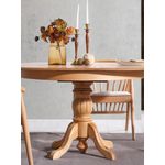 Casa si Gradina - Mobilier - Mese si birouri - Mese bucatarie si dining - Masa extensibila, Hanah Home, lemn fag, natural, 118x118x75 cm - Infinity.ro