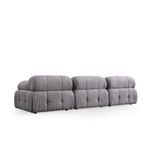 Casa si Gradina - Mobilier - Canapele si coltare - Canapele - Canapea 3 locuri, Atelier Del Sofa, lemn fag si pal, gri deschis, 290x95x75 cm - Infinity.ro