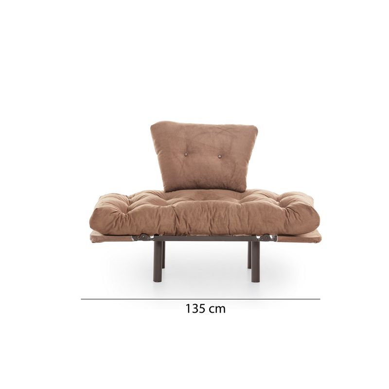 Casa si Gradina - Mobilier - Scaune si fotolii - Fotolii - Fotoliu, Atelier Del Sofa, metal, maro deschis, 95x85x70 cm - Infinity.ro