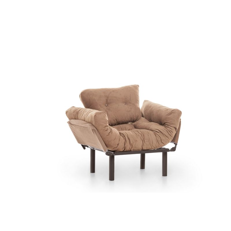 Casa si Gradina - Mobilier - Scaune si fotolii - Fotolii - Fotoliu, Atelier Del Sofa, metal, maro deschis, 95x85x70 cm - Infinity.ro