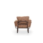 Casa si Gradina - Mobilier - Scaune si fotolii - Fotolii - Fotoliu, Atelier Del Sofa, metal, maro deschis, 95x85x70 cm - Infinity.ro