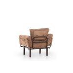 Casa si Gradina - Mobilier - Scaune si fotolii - Fotolii - Fotoliu, Atelier Del Sofa, metal, maro deschis, 95x85x70 cm - Infinity.ro