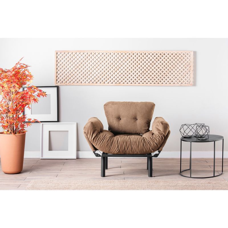 Casa si Gradina - Mobilier - Scaune si fotolii - Fotolii - Fotoliu, Atelier Del Sofa, metal, maro deschis, 95x85x70 cm - Infinity.ro