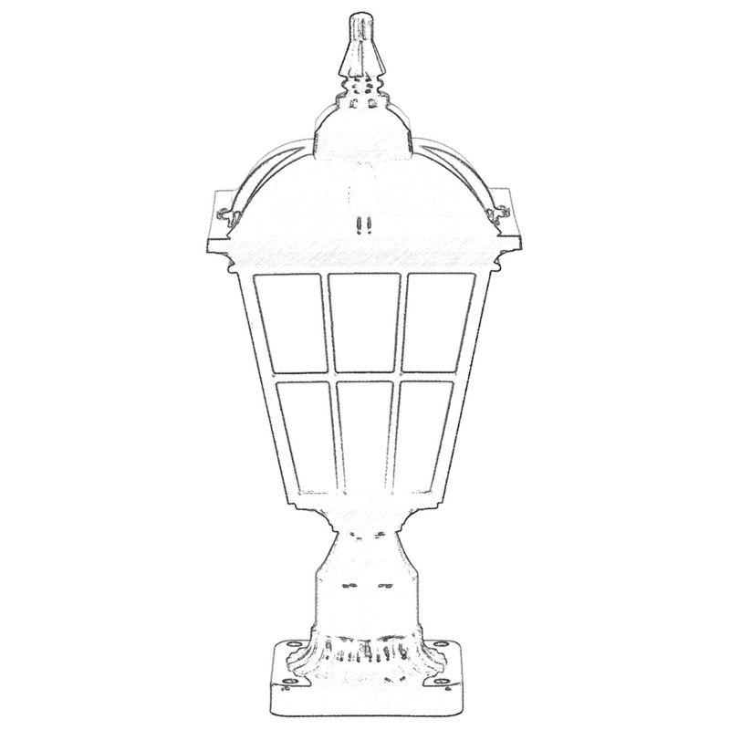 Casa si Gradina - Corpuri si surse de iluminat - Iluminat exterior - Lanterne - Lampa de perete exterior, Opviq, abs si policarbonat, negru alb, 45x20 cm - Infinity.ro