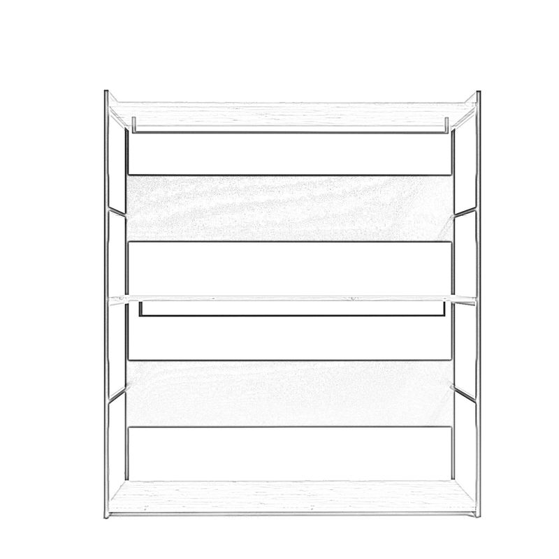 Casa si Gradina - Mobilier - Organizare si depozitare - Umerase si valeti - Suport haine, Hanah Home, pal melaminat, stejar si negru, 160x40x170 cm - Infinity.ro