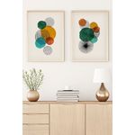 Casa si Gradina - Decoratiuni - Tablouri - Tablou decorativ cu rama, Wallxpert, mdf, multicolor, 70x50 cm, set 2 bucati, 693BSE1627 - Infinity.ro
