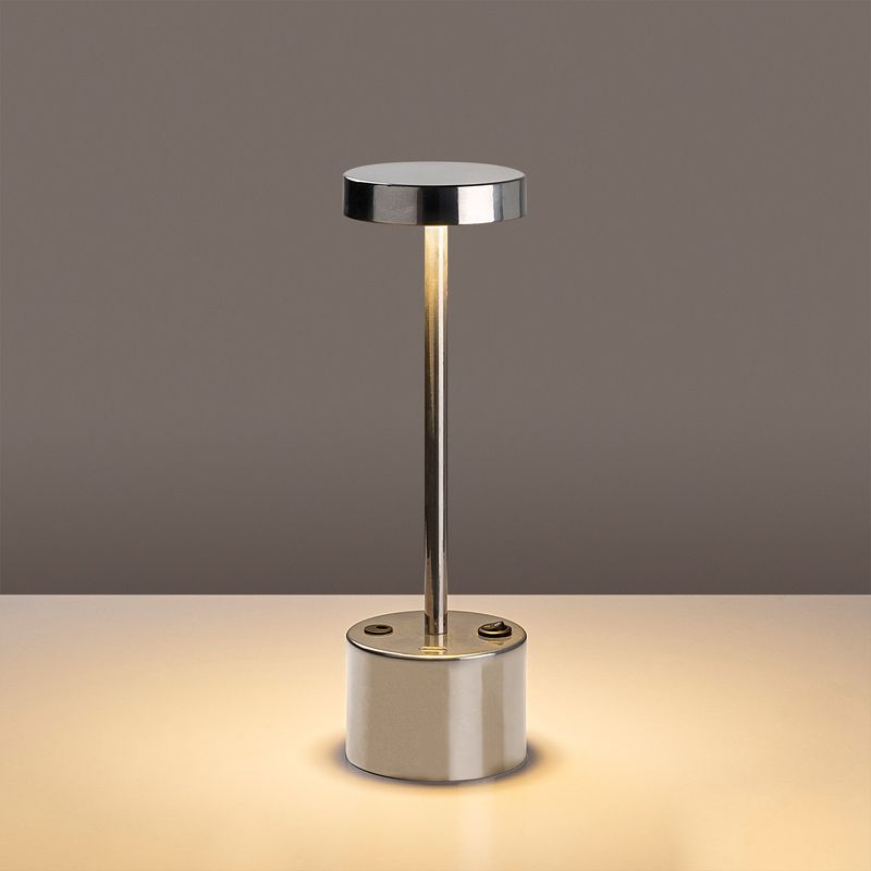 Casa si Gradina - Corpuri si surse de iluminat - Veioze si lampi - Veioze - Veioza, Opviq, metal, crom, 9x28 cm - Infinity.ro
