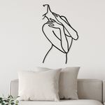 Casa si Gradina - Decoratiuni - Decoratiuni perete - Accesoriu decorativ perete, Wallxpert, metal, negru, 53x86 cm - Infinity.ro