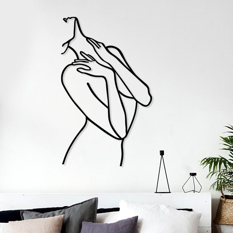 Casa si Gradina - Decoratiuni - Decoratiuni perete - Accesoriu decorativ perete, Wallxpert, metal, negru, 53x86 cm - Infinity.ro