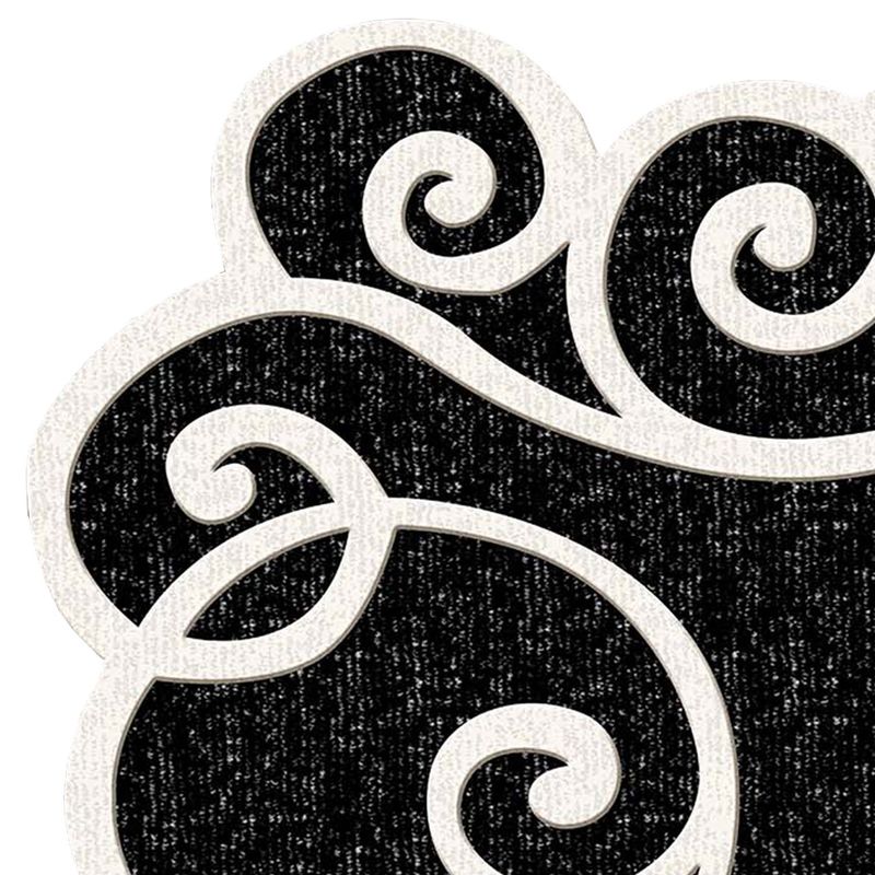 Casa si Gradina - Textile si covoare - Covoare - Covorase intrare - Covoras de intrare, Conceptum Hypnose, alb-negru, 80x200 cm, 100% poliester, antiderapant, lavabil - Infinity.ro