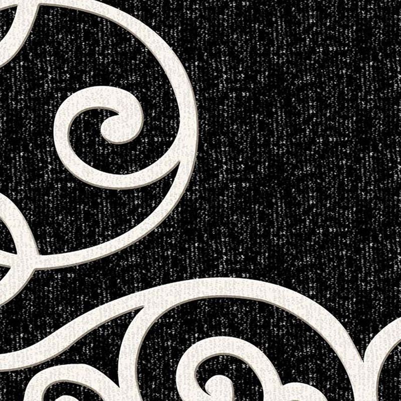Casa si Gradina - Textile si covoare - Covoare - Covorase intrare - Covoras de intrare, Conceptum Hypnose, alb-negru, 80x200 cm, 100% poliester, antiderapant, lavabil - Infinity.ro