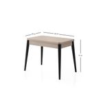 Casa si Gradina - Mobilier - Mese si birouri - Mese bucatarie si dining - Masa extensibila, Hanah Home, pal melaminat, mocha deschisa, 100x60x75 cm - Infinity.ro