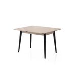 Casa si Gradina - Mobilier - Mese si birouri - Mese bucatarie si dining - Masa extensibila, Hanah Home, pal melaminat, mocha deschisa, 100x60x75 cm - Infinity.ro