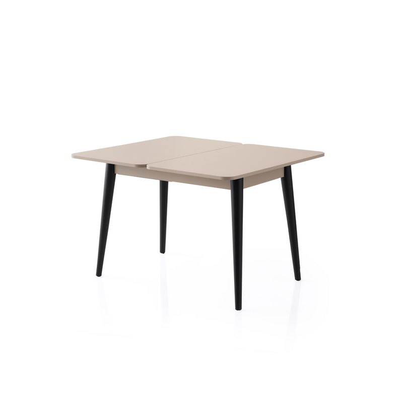 Casa si Gradina - Mobilier - Mese si birouri - Mese bucatarie si dining - Masa extensibila, Hanah Home, pal melaminat, mocha deschisa, 100x60x75 cm - Infinity.ro