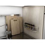 Casa si Gradina - Mobilier - Mobilier baie - Etajere baie - Etajera baie, Hanah Home, metal, crom, 7x7x33 cm - Infinity.ro