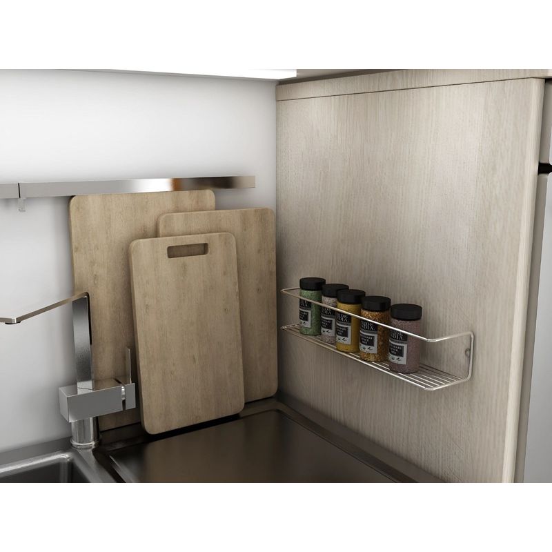 Casa si Gradina - Mobilier - Mobilier baie - Etajere baie - Etajera baie, Hanah Home, metal, crom, 7x7x33 cm - Infinity.ro