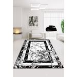 Casa si Gradina - Textile si covoare - Covoare - Covoare casa - Covor, Conceptum Hypnose, alb-negru, 120x180 cm, 100% poliester, antiderapant, 286CHL3890 - Infinity.ro
