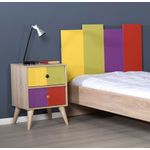 Casa si Gradina - Mobilier - Comode si corpuri - Noptiere - Noptiera, Hanah Home, pal melaminat, multicolor, 44x44x66 cm - Infinity.ro