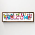 Casa si Gradina - Decoratiuni - Tablouri - Tablou decorativ cu rama, Wallxpert, mdf, multicolor, 19x70x3.5 cm - Infinity.ro