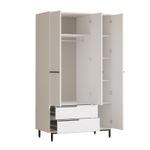 Casa si Gradina - Mobilier - Dulapuri si sifoniere - Sifoniere - Sifonier, Hanah Home, pal melaminat, alb, 112.2x55x195.6 cm - Infinity.ro