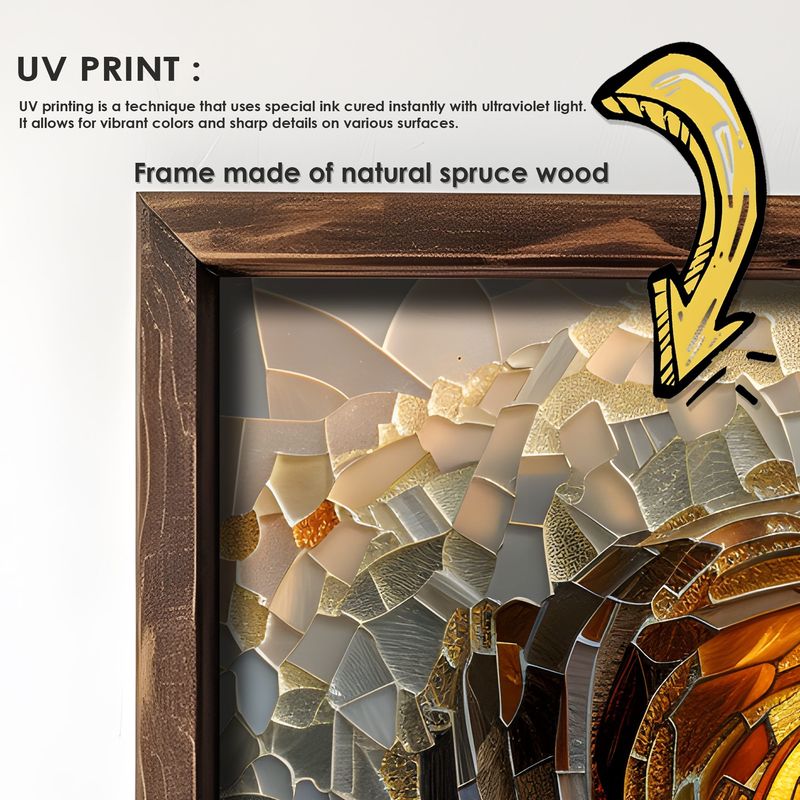 Casa si Gradina - Decoratiuni - Tablouri - Tablou decorativ inramat, Wallxpert, mdf, multicolor, 60x120x3,5 cm, 856EVL1411 - Infinity.ro