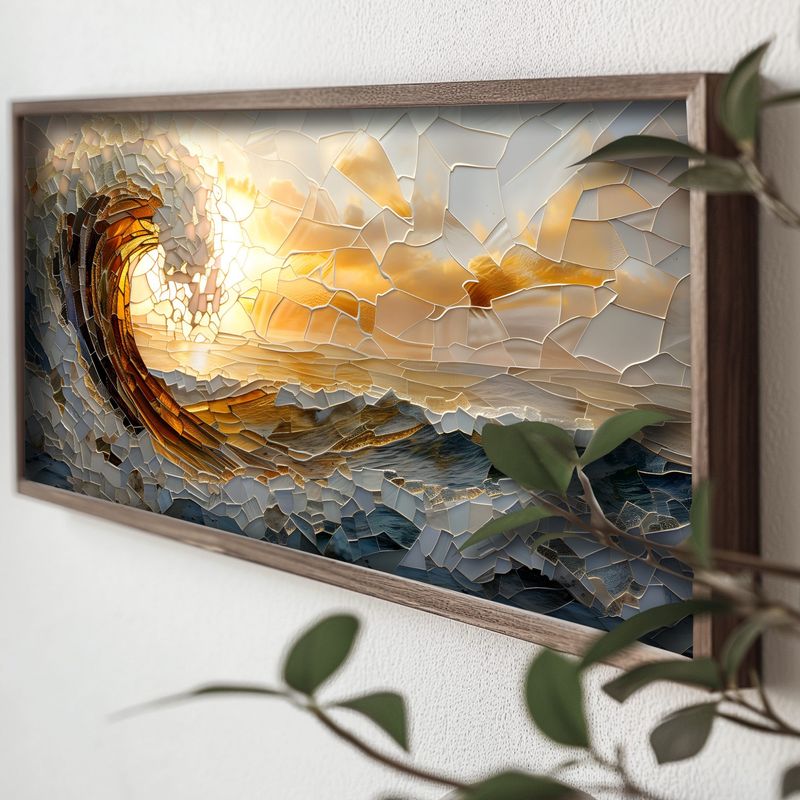 Casa si Gradina - Decoratiuni - Tablouri - Tablou decorativ inramat, Wallxpert, mdf, multicolor, 60x120x3,5 cm, 856EVL1411 - Infinity.ro