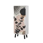 Casa si Gradina - Mobilier - Dulapuri si sifoniere - Dulapuri pantofi - Dulap pantofi, Hanah Home, pal melaminat, alb negru, 50x38x135 cm, 869VEL8644 - Infinity.ro