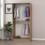 Casa si Gradina - Mobilier - Dulapuri si sifoniere - Sifoniere - Sifonier, Hanah Home, pal melaminat, gri inchis, 90x52x210 cm - Infinity.ro