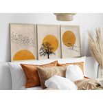Casa si Gradina - Decoratiuni - Tablouri - Tablou decorativ cu rama, Wallxpert, mdf si lemn masiv, multicolor, 50x70 cm, set 3 piese, 693BSE1310 - Infinity.ro