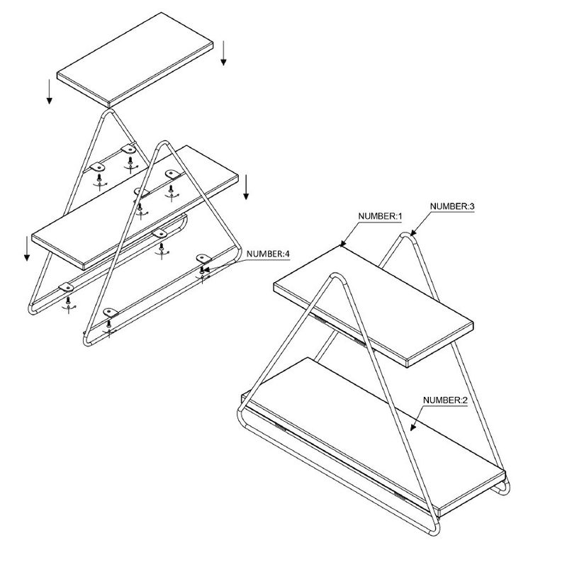 Casa si Gradina - Mobilier - Mobilier baie - Etajere baie - Etajera de baie, Hanah Home, lemn masiv, auriu maro, 38x16x42 cm - Infinity.ro
