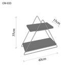 Casa si Gradina - Mobilier - Mobilier baie - Etajere baie - Etajera de baie, Hanah Home, lemn masiv, auriu maro, 38x16x42 cm - Infinity.ro