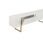 Casa si Gradina - Mobilier - Comode si corpuri - Comode - Comoda tv, Hanah Home, pal melaminat, alb auriu, 180x50x29.5 cm - Infinity.ro