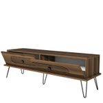 Casa si Gradina - Mobilier - Comode si corpuri - Comode - Comoda tv, Hanah Home, pal melaminat, nuc, 145x45x40 cm - Infinity.ro