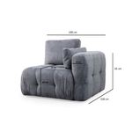 Casa si Gradina - Mobilier - Canapele si coltare - Coltare - Coltar, Atelier Del Sofa, lemn fag si pal, gri, 290x200x100 cm - Infinity.ro
