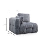 Casa si Gradina - Mobilier - Canapele si coltare - Coltare - Coltar, Atelier Del Sofa, lemn fag si pal, gri, 290x200x100 cm - Infinity.ro