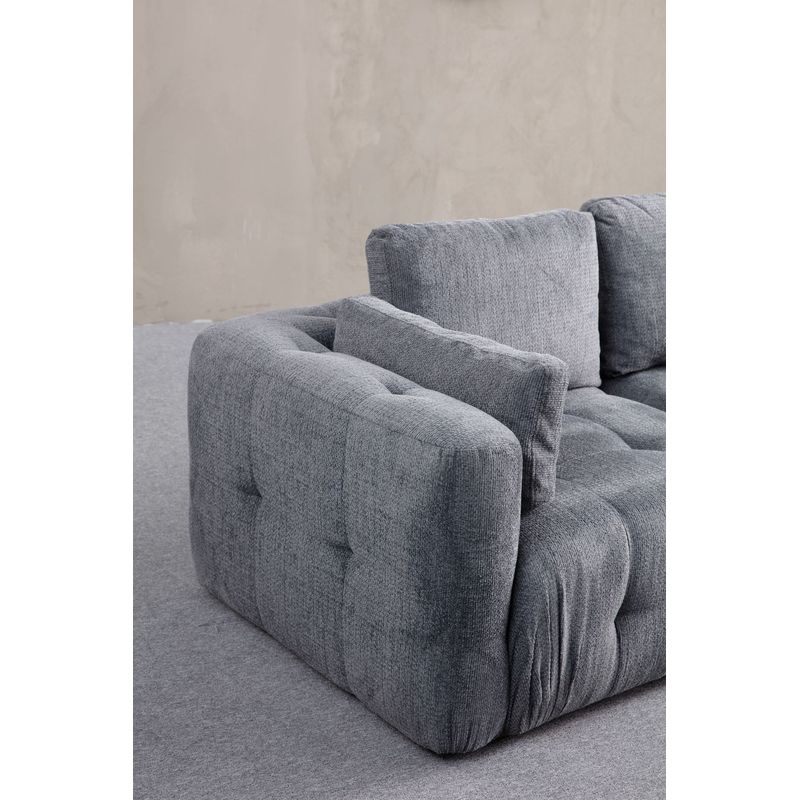 Casa si Gradina - Mobilier - Canapele si coltare - Coltare - Coltar, Atelier Del Sofa, lemn fag si pal, gri, 290x200x100 cm - Infinity.ro
