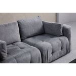 Casa si Gradina - Mobilier - Canapele si coltare - Coltare - Coltar, Atelier Del Sofa, lemn fag si pal, gri, 290x200x100 cm - Infinity.ro