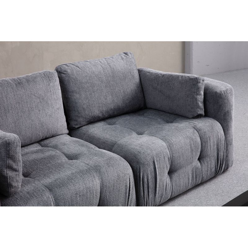 Casa si Gradina - Mobilier - Canapele si coltare - Coltare - Coltar, Atelier Del Sofa, lemn fag si pal, gri, 290x200x100 cm - Infinity.ro
