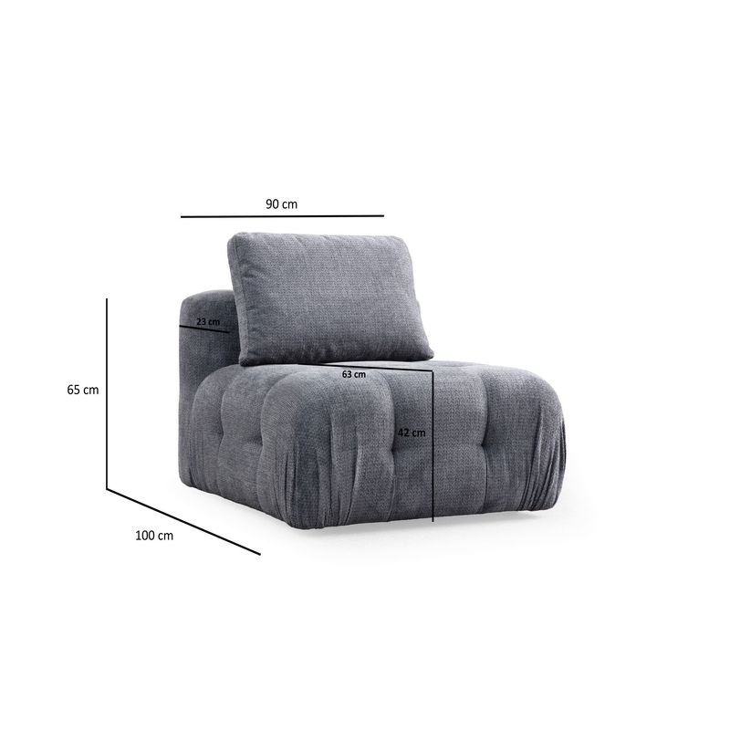 Casa si Gradina - Mobilier - Canapele si coltare - Coltare - Coltar, Atelier Del Sofa, lemn fag si pal, gri, 290x200x100 cm - Infinity.ro