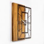 Casa si Gradina - Decoratiuni - Ceasuri - Ceas de perete decorativ, Wallxpert, lemn, nuc maro, 49x58 cm - Infinity.ro