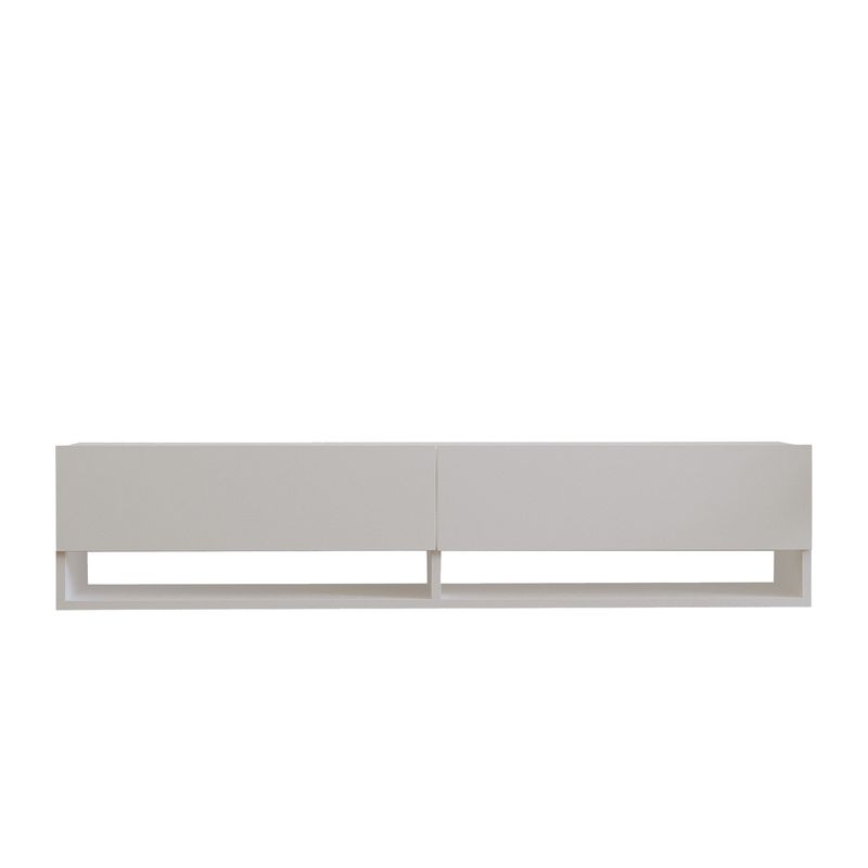 Casa si Gradina - Mobilier - Comode si corpuri - Comode - Comoda tv, Hanah Home, pal melaminat, alb, 141x31x30 cm - Infinity.ro