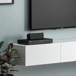 Casa si Gradina - Mobilier - Comode si corpuri - Comode - Comoda tv, Hanah Home, pal melaminat, alb, 180x26x31.4 cm - Infinity.ro