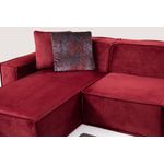 Casa si Gradina - Mobilier - Canapele si coltare - Coltare - Coltar, Hanah Home, material textil, burgundy, 170x300x100 cm - Infinity.ro