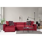 Casa si Gradina - Mobilier - Canapele si coltare - Coltare - Coltar, Hanah Home, material textil, burgundy, 170x300x100 cm - Infinity.ro