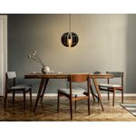 Casa si Gradina - Corpuri si surse de iluminat - Lustre si pendule - Candelabru, Opviq, mdf, negru, sferic, 20x20x60 cm - Infinity.ro